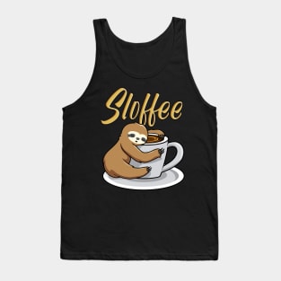 Sloffee Funny Sloth Coffee Mug Tank Top